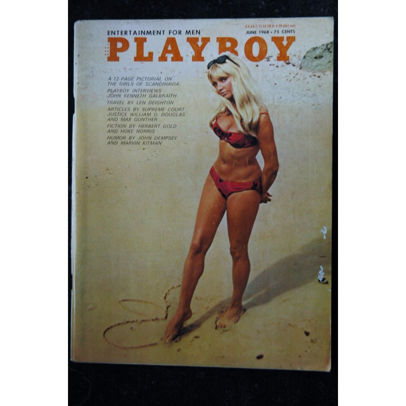 PLAYBOY US 1968 06 JUNE The girls of Scandinavia INTERVIEW John Kenneth Galbraith PLAYMATE BRITT FREDIKSEN