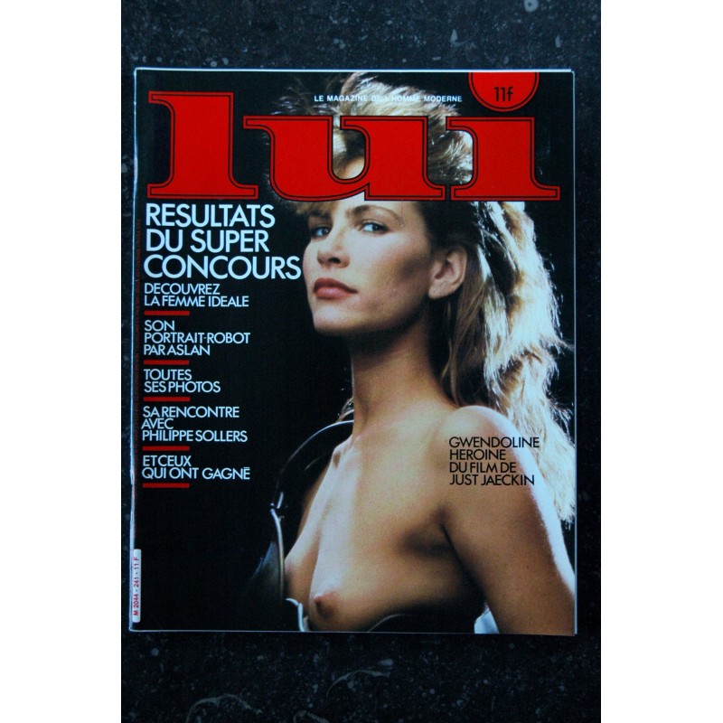 LUI 241 FEVRIER 1984 GWENDOLINE LILI CARATI NUES FEMME POSTER ASLAN FEMME IDEALE INTERVIEW ETIENNE MANAC'H