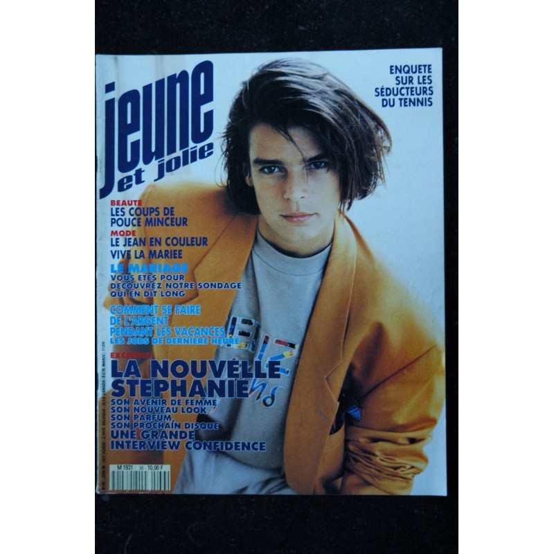 Jeune et Jolie 36 - 1990 JUIN - STEPHANIE DE MONACO NOAH JUST MARRIED