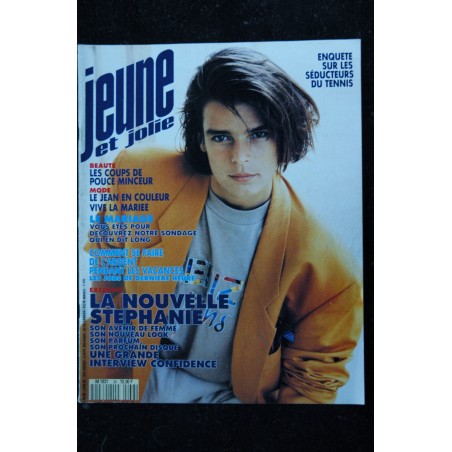 Jeune et Jolie 36 - 1990 JUIN - STEPHANIE DE MONACO NOAH JUST MARRIED