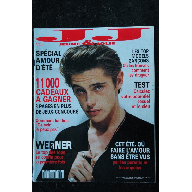 Jeune et Jolie 74 - 1993 08 - WERNER TOP DES TOPS AMOUR D'ETE