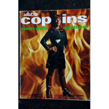 Salut les Copains N° 65 12 1967 + calendrier 1968 - NICOLETTA François Hardy Johnny Hallyday ANTOINE James Bond