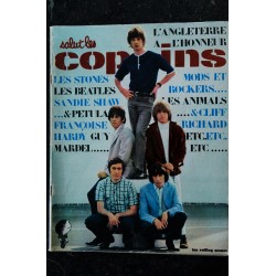 Salut les Copains N° 37 1965 08 COVER ROLLING STONES SPECIAL ANGLETERRE BEATLES SANDIE SHAW PETULA HARDY MODS ANIMALS CLIFF