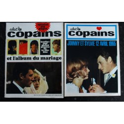 Salut les Copains N° 34  05 1965 RARE  + Supplément Mariage JOHNNY HALLYDAY et SYLVIE VARTAN + LES BEATLES 7 PHOTOS GEANTES