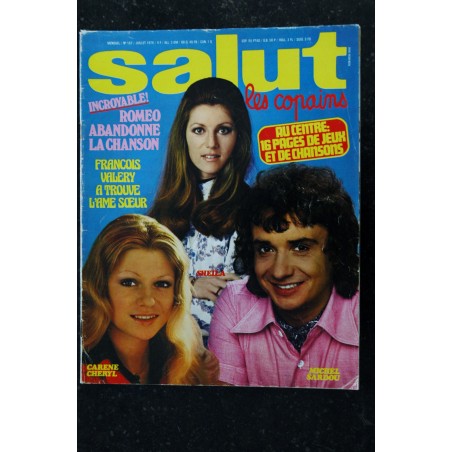 Salut les Copains N°167   - 07 1976 -  Sheila Sardou Karen Cheryl Roméo F Valéry Sheller Manson Miou Miou F François