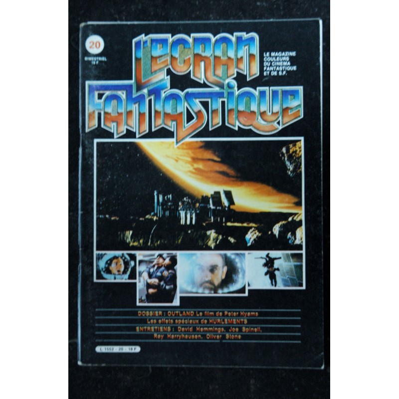 L'écran fantastique n° 20  - 1981  -  OUTLAND Peter Hemmings Spinell Harry hausen StoneHURLEMENTS