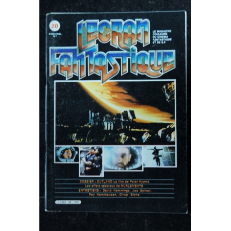 L'écran fantastique n° 20  - 1981  -  OUTLAND Peter Hemmings Spinell Harry hausen StoneHURLEMENTS