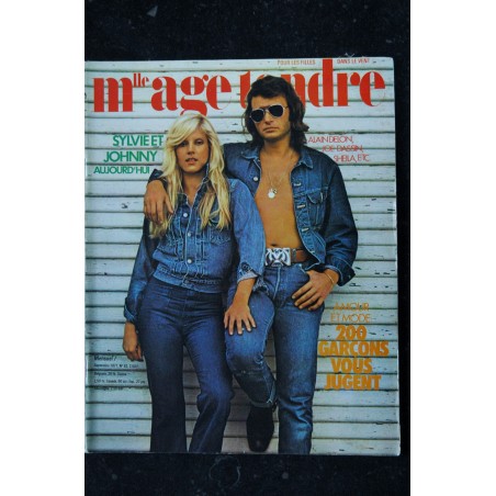 mademoiselle age tendre n° 82 1971 09 Sylvie & Johnny Delon Dassin Sheila - amour et mode 200 garçons vous jugent