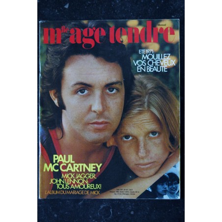 mademoiselle age tendre n°  81 1971 08 Paul Mc Cartney Mick Jagger John Lennon - Metello Mauro Bolognini