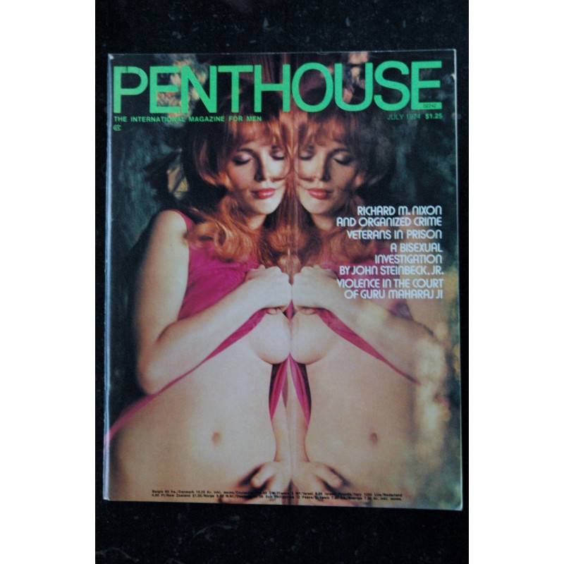 PENTHOUSE US 1974/07 Brigitte Maier Carole Cameron Barbie Lewis James Purdy    Bisexuality John Steinbeck