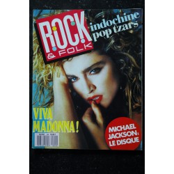 ROCK & FOLK 244 INDOCHINE PINK FLOYD MICHAEL JACKSON MADONNA 10 PAGE POSTER 1987