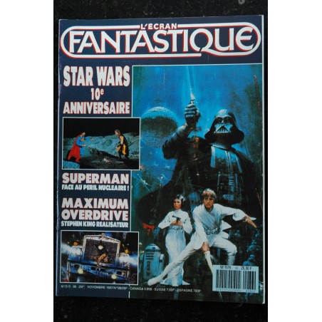 L'écran fantastique   n° 85 * 1987 *  SPACEBALLS Mel Brooks  Les sorcières d'Eastwick  Argento  OPERA