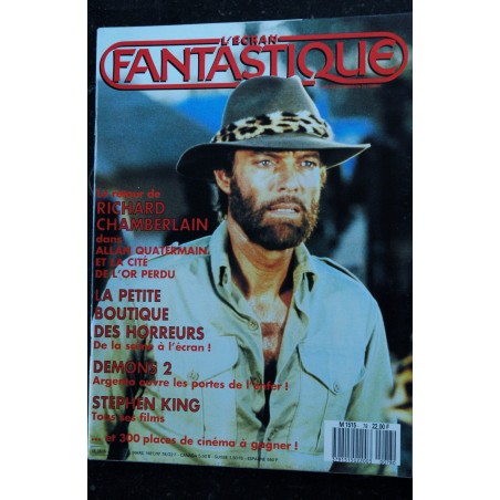 L'écran fantastique   n° 76  * 1987 *  LA MOUCHE L'amour-monstre  BLUE VELVET un conte pervers Massacre à la tronconneuse  2