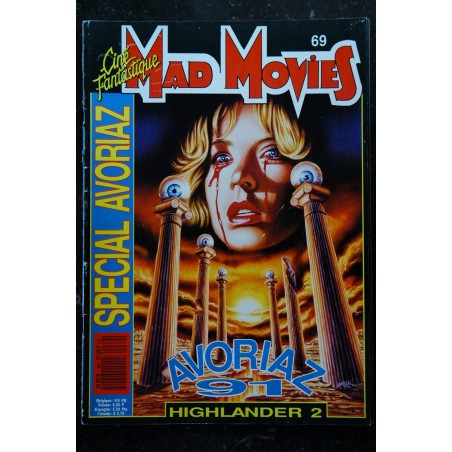 Ciné Fantastique MAD MOVIES  n° 64  * 1990 *  TOTAL RECALL SCHWARZENEGGER  VERHOEVEN   TURTLES