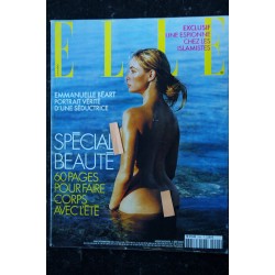 ELLE  2992 MAI 2003 COVER EMMANUELLE BEART& 60 PAGES EMMANUELLE BEART SPECIAL BEAUTE