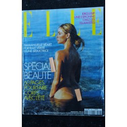 ELLE  2992 MAI 2003 COVER EMMANUELLE BEART& 60 PAGES EMMANUELLE BEART SPECIAL BEAUTE