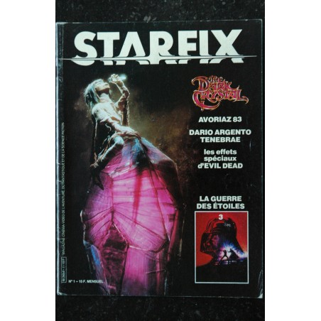 STARFIX 001  n° 1  - 1983 -  AVORIAZ 1983 Dark Cristal  La guerre des Etoiles 3  DARIO ARGENTO TENEBRAE