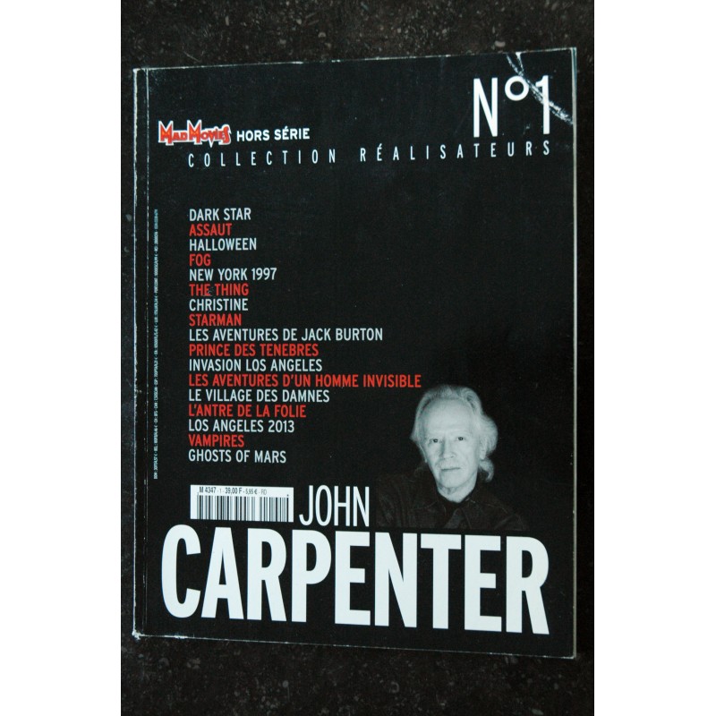 MAD MOVIES Hors-Série n°  1 John Carpenter - Collection Réalisateurs