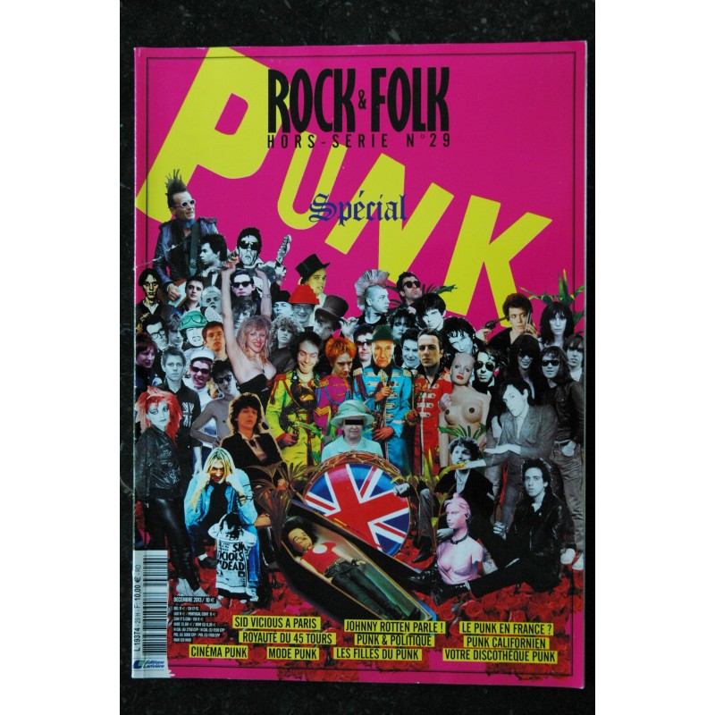 ROCK & FOLK HORS-SERIE N°29 DECEMBRE 2013 Spécial Punk Sid Vicious Johnny Rotten