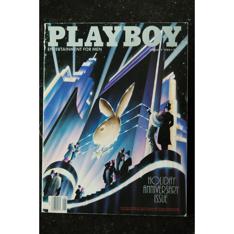 PLAYBOY US 1988 01 HOLIDAY ANNIVERSARY ISSUE Kimberley Conrad Arnold Schwarzeneger