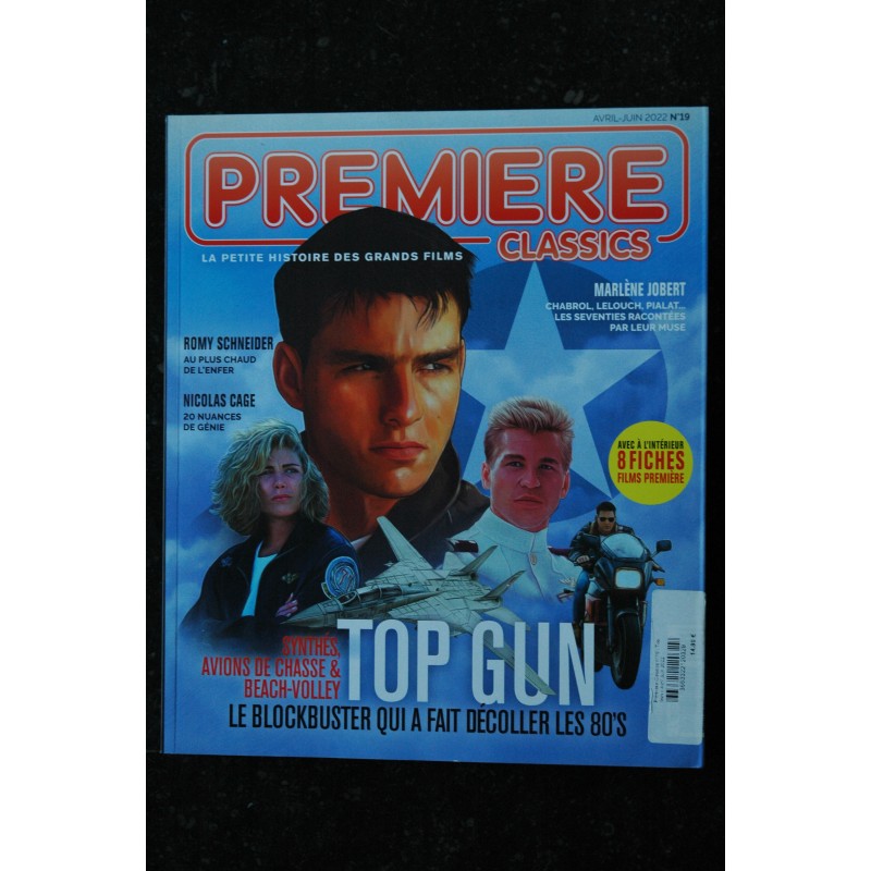PREMIERE CLASSICS 19 2022 TOP GUN - Romy Schneider - Nicolas Cage - Marlène Jobert + 8 Fiches