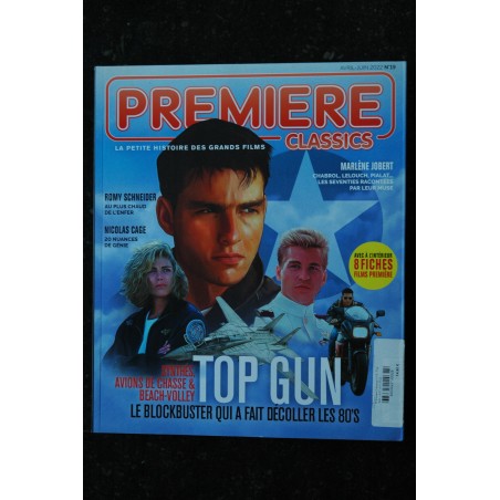 PREMIERE CLASSICS 19 2022 TOP GUN - Romy Schneider - Nicolas Cage - Marlène Jobert + 8 Fiches