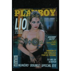 PLAYBOY 047 AOUT 1996 COVER LIO INTERVIEW JOHNNY DEPP JESSICA LEE PANDORA PEAKS PAMELA ANDERSON BARB WIRE