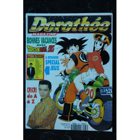 Dorothée Magazine 187 - DRAGON BALL Z CRICRI DE A A Z NICKY LARSON L'ECOLE DES CHAMPIONS  - Posters  - 20 AVRIL 1993