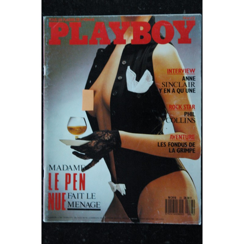 PLAYBOY 023 1987 ANNE SINCLAIR PHIL COLLINS JANE SEYMOUR Mme LE PEN  CHARME