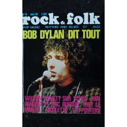 ROCK & FOLK 016  n° 16 Mars 1968 Bob DYLAN Wilson PICKET Jimi HENDRIX  Eric BURDON NICOLETTA