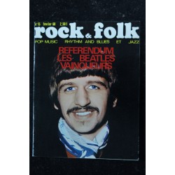 ROCK & FOLK 015  n° 15 Février 1968 BEATLES BEE GEES Brigitte BARDOT les CREAM Otis Redding France GALL