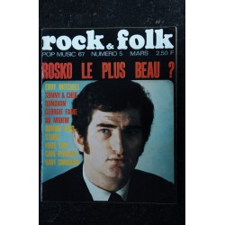 ROCK & FOLK 005  n° 5 Mars 1967 EDDY MITCHELL Sonny & Cher DONOVAN Ronnie Bird STONE FOUR TOPS