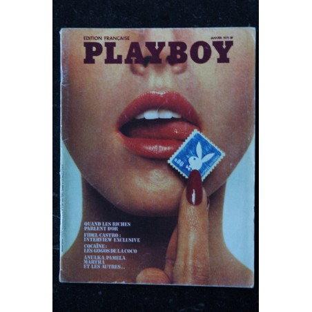 PLAYBOY 014  JANVIER 1975 TOM MAYER INTERVIEW FIDEL CASTRO 12 PLAYMATES 74 LYNNDA KIMBALL