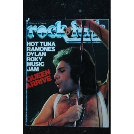 ROCK & FOLK 135 AVRIL 1978 COVER QUEEN FREDDY MERCURY TUNA RAMONES DYLAN ROXY JAM