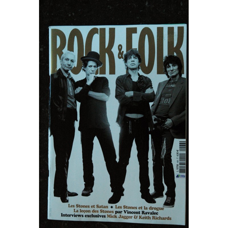 ROCK & FOLK 466 Juin 2006 Rolling Stones Mick Jagger & Keith Richards  Interviews
