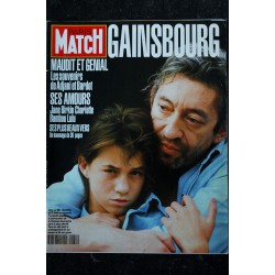 PARIS MATCH N° 2181 MARS 1991 SERGE GAINSBOURG CHARLOTTE ADJANI BARDOT BIRKIN LULU