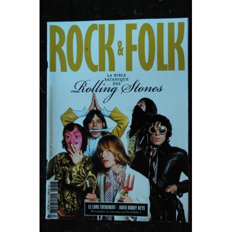 ROCK & FOLK 569  janvier 2015  COVER  La Bible Satanique des ROLLING STONES Billy Idol Julian Casablanca