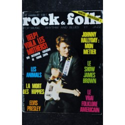 ROCK & FOLK 012  n° 12  -  Novembre 1967  -   HALLYDAY  ANIMALS  ELVIS PRESLEY  JAMES BROWN