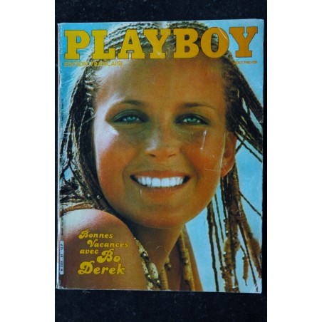 PLAYBOY 081 1980 AOUT COVER BO DEREK JACQUES BOURBOULON PLAYATE VICTORIA COOKE INTERVIEW WILLIAM SHOCKLEY HENRI MILLER