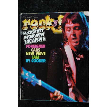 ROCK & FOLK 184 MAI 1982 COVER PAUL MCCARTNEY + INTERVIEW FOREIGNER CARS NEW WAVE JAM RY COODER