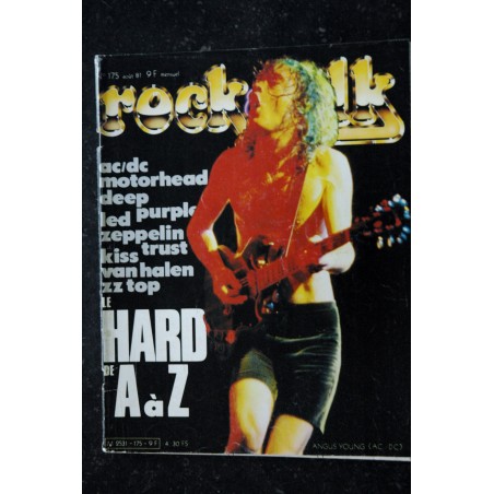 ROCK & FOLK 175 AC/DC MOTORHEAD DEEP PURPLE LED ZEPPELIN TRUST KISS VAN HALEN ZZ TOP