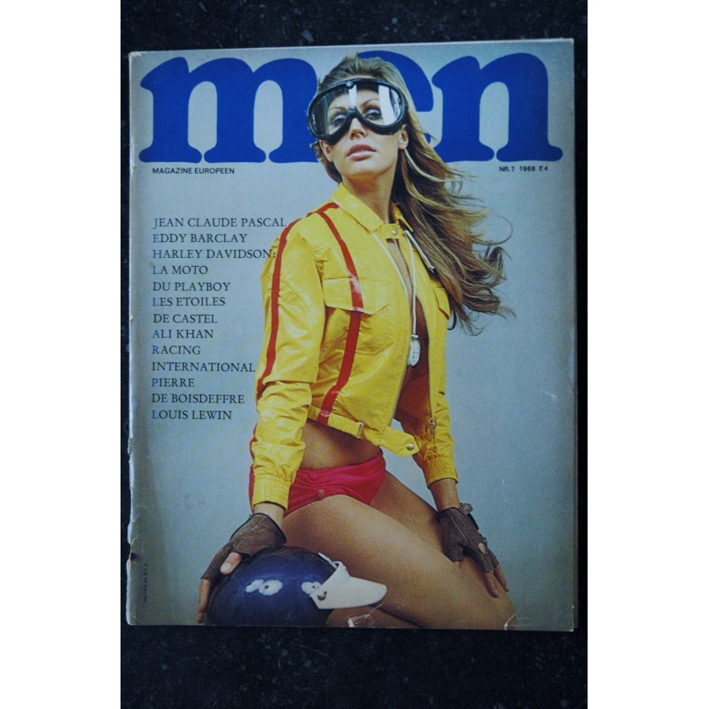 MEN  7  - 1968 -  Jean-Claude PASCAL ALI KHAN  Pierre de BOISDEFFRE Louis LEWIN PIN-UP SEXY CHARME VINTAGE
