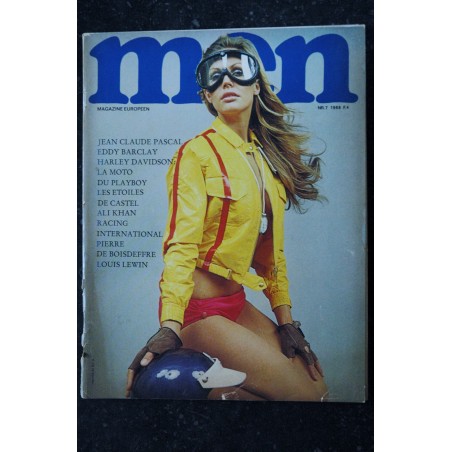 MEN  7  - 1968 -  Jean-Claude PASCAL ALI KHAN  Pierre de BOISDEFFRE Louis LEWIN PIN-UP SEXY CHARME VINTAGE
