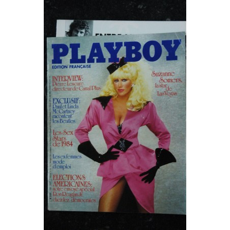 PLAYBOY 133 DECEMBRE 1984 PAUL & LINDA McCARTNEY STAR DE 1984 SUZANNE SOMERS