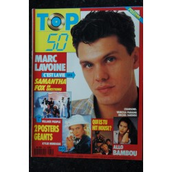 TOP 50 172 Juin 1989 Samantha FOx Marc Lavoine + Posters Géants Village People Kylie Minogue Bambou Hit House