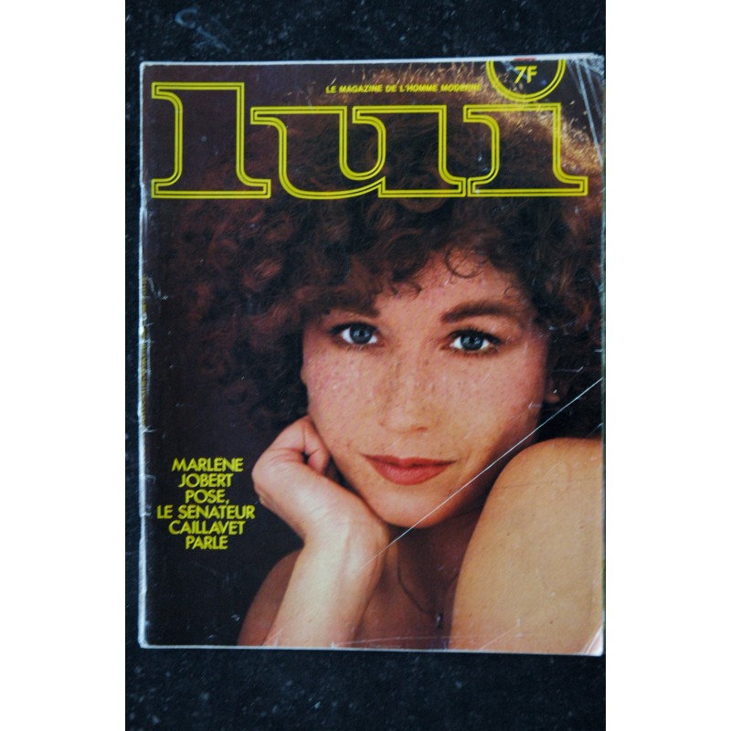 LUI 180 JANVIER 1979 COVER MARLENE JOBERT NUE PHOTO H. ZUBER CHARME BOB GUCCIONE ASLAN