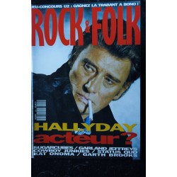 ROCK & FOLK 295 1992 Cover Johnny Hallyday Acteur ? Status Quo Sugarcubes