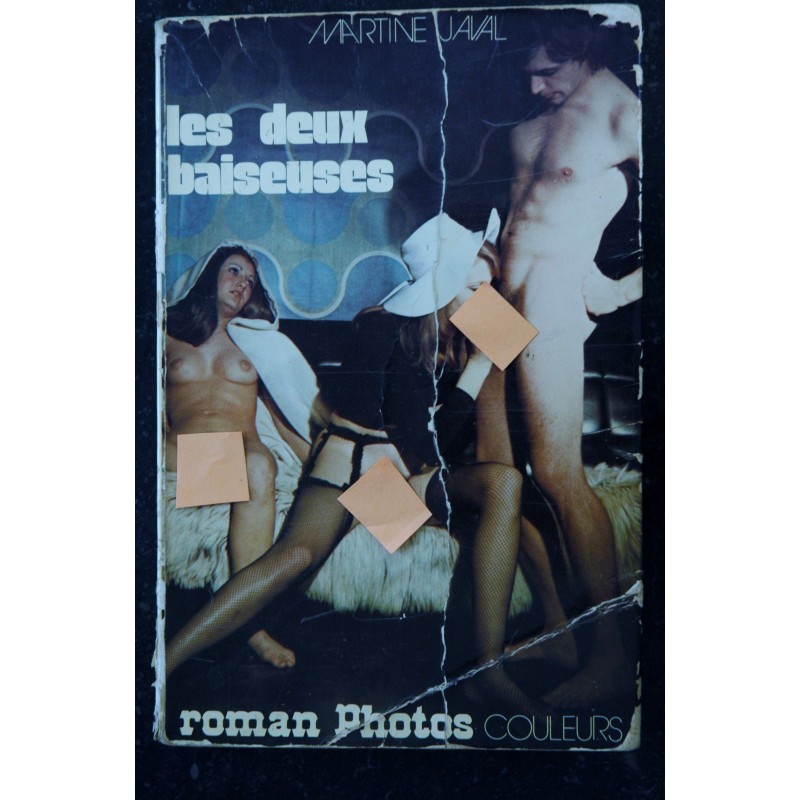 LES DEUX BAISEUSES - NOIR ET BLANC 1974 -  MARTINE JAVAL   Roman Photo Adultes