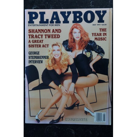 PLAYBOY US 1991 05 SHANNON AND TRACY TWEED INTERVIEW GEORGE STEINBRENNER Carrie Yasel