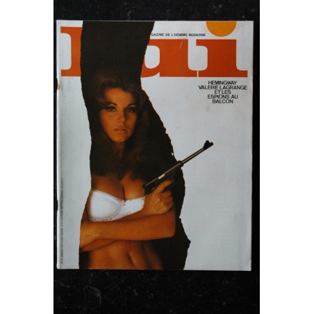LUI 037 JANVIER 1967 HEMINGWAY RENE MAGRITTE DE VILLIERS VALERIE LAGRANGE PIN-UP ASLAN 1967